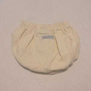 Like new yellow seersucker diaper cover bloomers